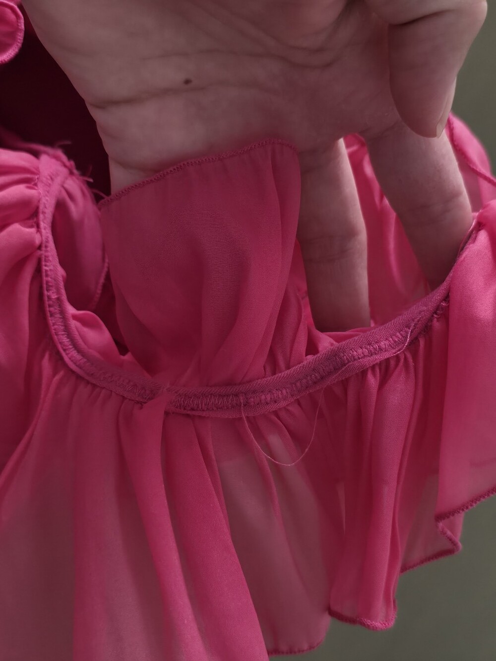 Free People Until Next Time Bodysuit, Hot Pink, 3D Floral, Sleeveless, XS - Picture 11 of 13